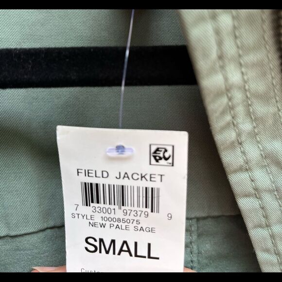 Style & Co green/teal hip length jacket, drawstring, snaps/zipper, brand new, S - Picture 4 of 12